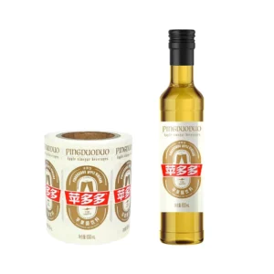 Custom Printed Beverage Labels Permanent Self-Adhesive Stickers for Cold Storage Soft Drink Packaging
