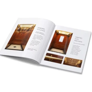Custom Printed Booklet, Brochure, Magazine and Catalogue, Glossy Coated Paper, Varnished