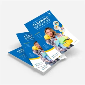 Custom Printed Business Cardboard A4 A5 Flyers & Brochures with Logo Embossing Debossing Glossy Matt Lamination