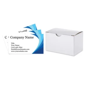 Custom Printed Business Cards Thick Sturdy Stock 3.5″ X 2″ (Abstract, 100)