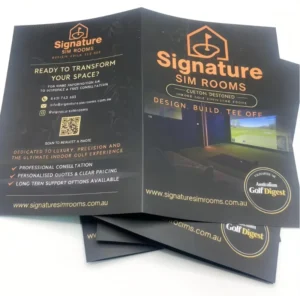 Custom Printed Cardboard Brochures Folded Booklets & Product Catalogs Customizable Sizes