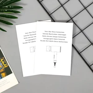 Custom Printed Cardboard Foldable Brochures, Magazines, and Product Instruction Manuals, Black-and-White or Full-Color