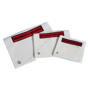 Custom Printed Clear Adhesive Top-Loading Packing List and Shipping Label Envelope Pouch