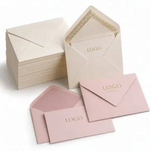 Custom Printed Colored Kraft Paper Wedding Invitation Mailing Envelopes for Business Stationery