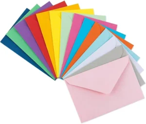 Custom Printed Colored Paper Wedding Mailing Envelopes