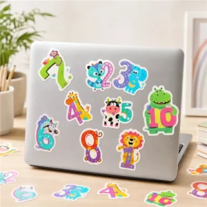 Custom Printed Company Logo Outdoor Waterproof Self-Adhesive Vinyl PP PVC Cartoon Die-Cut Stickers