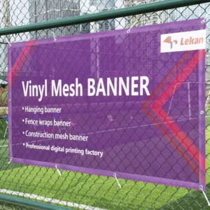 Custom Printed Construction Mesh Fence Cover Banner