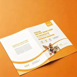 Custom Printed Corporate Brochures Embossed Art Paper Promotional Leaflets for Advertising