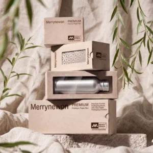Custom Printed Cosmetic Paper Box with Clear PVC Window Luxury Folding Skincare Packaging Box with UV Hot Stamping