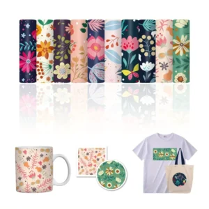 Custom Printed DTF Transfer Sheets for T-Shirt Heat Press, Washable Digital Sublimation Designs for Garments