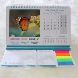 Custom Printed Desk Pad and Wall Advent Calendar with Stickers