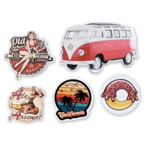 Custom Printed Die-Cut Self-Adhesive Vinyl Logo Stickers