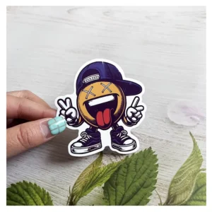 Custom Printed Die-Cut Self-Adhesive Waterproof UV-Resistant Vinyl Label Stickers