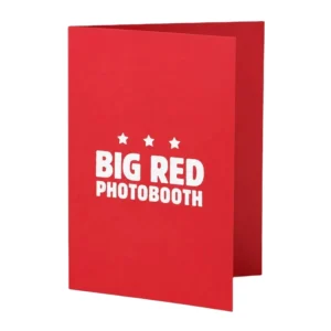 Custom Printed Digital Art Paper Photobooth Strip Holder Folder Photo Souvenir Card with Die-Cut Slots for Wedding Party