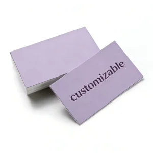 Custom Printed Double-Sided Paper Business Cards with Logo, Image, and Text