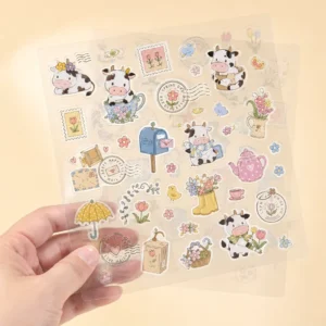 Custom Printed Double-Sided Waterproof Fluorine-Resistant Eco-Friendly Transparent PP Stickers