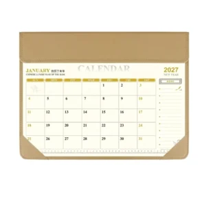 Custom Printed Eco Friendly Desktop Calendar With Large Memo Notes Column Monthly Planner Office Desktop Calendar