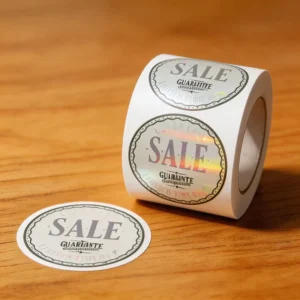 Custom Printed Eco-Friendly Holographic Waterproof Self-Adhesive Paper Labels for Gift Craft