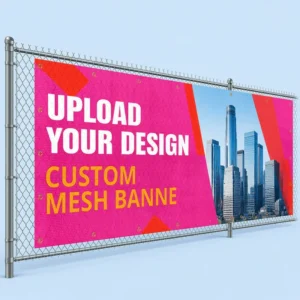 Custom Printed Eco-Friendly UV Resistant Waterproof Outdoor Hanging Mesh Fence Banner