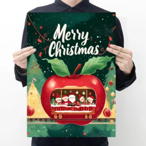 Custom Printed Eco-Friendly Waterproof Large Artwork Wall Poster Custom Shape