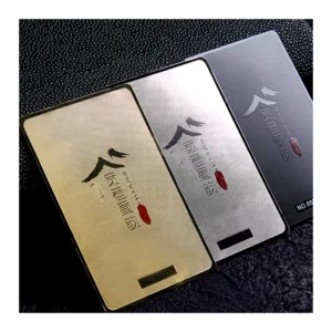 Custom Printed Embossed NFC ID Card PVC Scratch Business Card with Magnetic Stripe Barcode for VIP Members with Sleeve