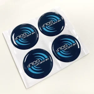 Custom Printed Epoxy Resin Dome Sticker with Adhesive Backing