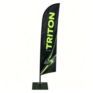 Custom Printed Feather Banner Flag with Pole and Base for Outdoor Advertising
