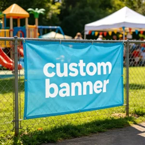 Custom Printed Fence Mesh Banner for Outdoor Sports Events