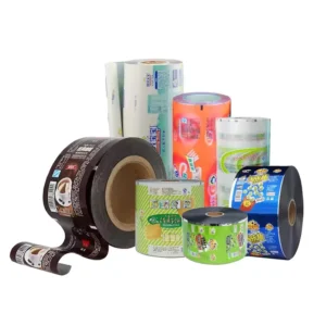 Custom Printed Flexible Laminated Plastic VFFS Film Roll for Food Packaging