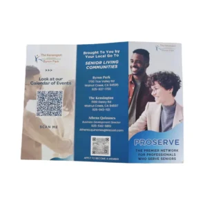 Custom Printed Flyers, Brochures, and Booklets on Glossy Paper, 4-Color CMYK, Offset Printing, Embossing, Custom Logo