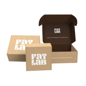 Custom Printed Folder Mailer Shipping Box with Matte Lamination