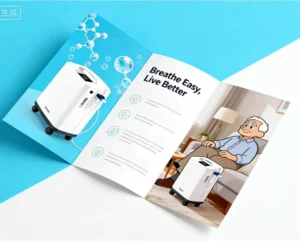 Custom Printed Folding Brochure Catalog Leaflet Menu Booklet Factory Printing