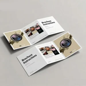 Custom Printed Folding Pages Brochure Flyers, Business Offset Printing, Watches Warranty Card Booklet