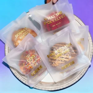Custom Printed Food-Grade Heat-Seal Cookie Packaging Bags for Bakery, Biscuit and Snack Packaging