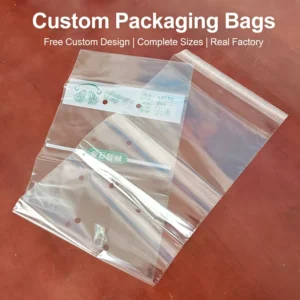 Custom Printed Food-Grade Perforated Anti-Fog Self-Adhesive Clear Plastic Bags for Fresh Fruits and Vegetables