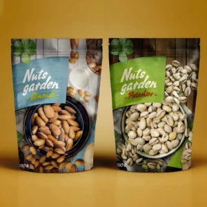 Custom Printed Food-Grade Stand-Up Plastic Pouch with Zipper for Pet Food, Biscuits and Snacks