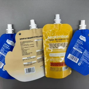 Custom Printed Food Packaging Stand-Up Spout Pouch for Juice, Coffee, Milk Tea, and Soy Milk