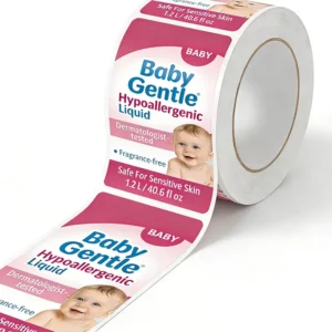 Custom Printed Full-Color Waterproof Household Detergent Bottle Roll Labels Supplier