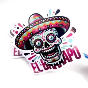 Custom-Printed Gloss Vinyl Waterproof Die-Cut Label Stickers