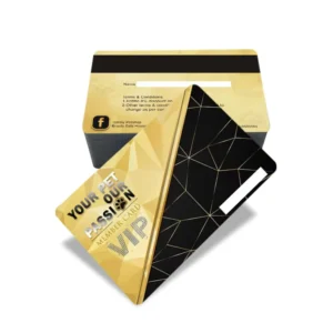 Custom Printed Gold Black Pet Shop VIP Member Card with Magnetic Stripe PVC Card