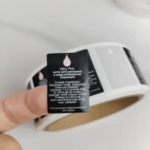 Custom Printed Gold Foil Vinyl PVC Waterproof Transparent Self-Adhesive Cosmetic Packaging Bottle Labels