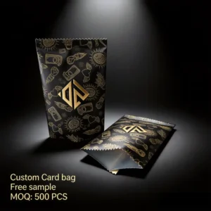 Custom Printed Hang-Hole Plastic Bag with Card Header for Toy and Gift Packaging