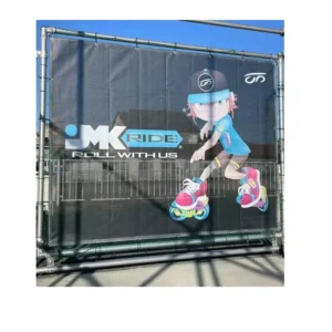 Custom Printed Hanging Vinyl Mesh PVC Banner for Fence and Building Advertising