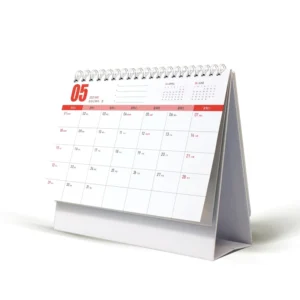 Custom Printed Hardcover Desk Calendar