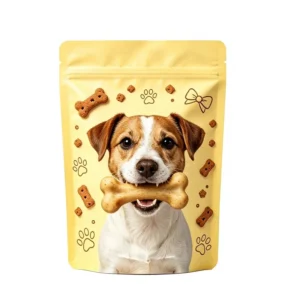 Custom Printed High Barrier Moisture Proof Resealable Zipper Stand-Up Pouch for Dog and Cat Snacks and Pet Food
