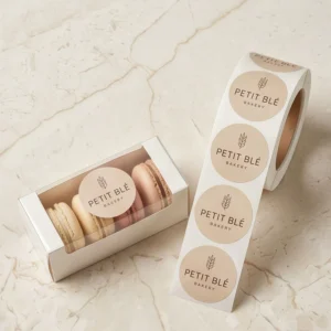 Custom Printed Holographic Self-Adhesive Paper Labels for Food and Bakery Products