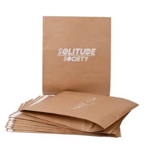 Custom Printed Kraft Paper T-Shirt Clothing Mailer Bag with Adhesive and Tear Strips