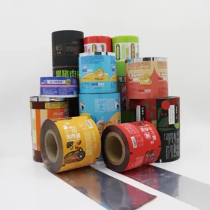 Custom Printed Laminated BOPP Plastic Food Packaging Roll Film for Biscuits and Instant Noodles