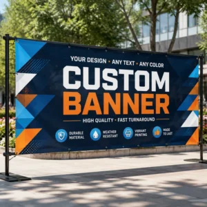 Custom Printed Large Business Promotion Banners for Outdoor Advertising and Events