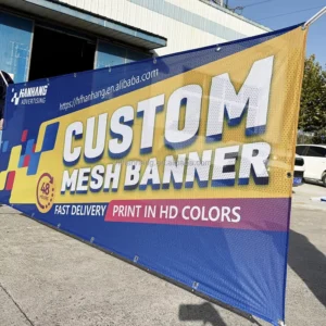 Custom Printed Large Mesh Fabric Banner for Outdoor Advertising